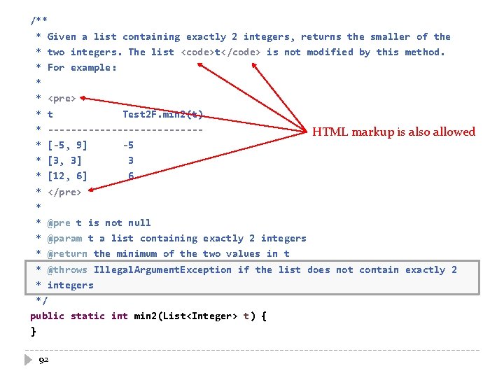 /** * Given a list containing exactly 2 integers, returns the smaller of the /** * Given a list containing exactly 2 integers, returns the smaller of the