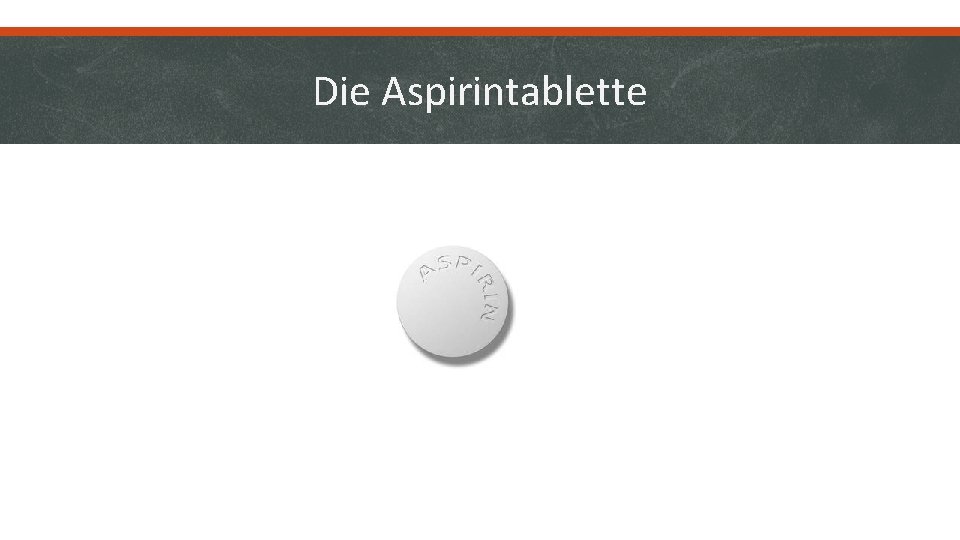Die Aspirintablette 