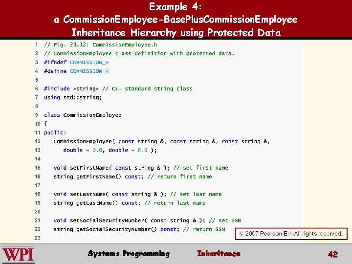 Example 4: a Commission. Employee-Base. Plus. Commission. Employee Inheritance Hierarchy using Protected Data Systems