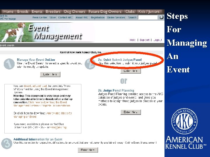 Steps For Managing An Event 