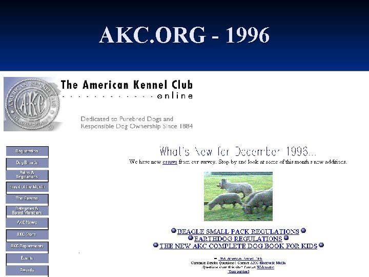 AKC. ORG - 1996 