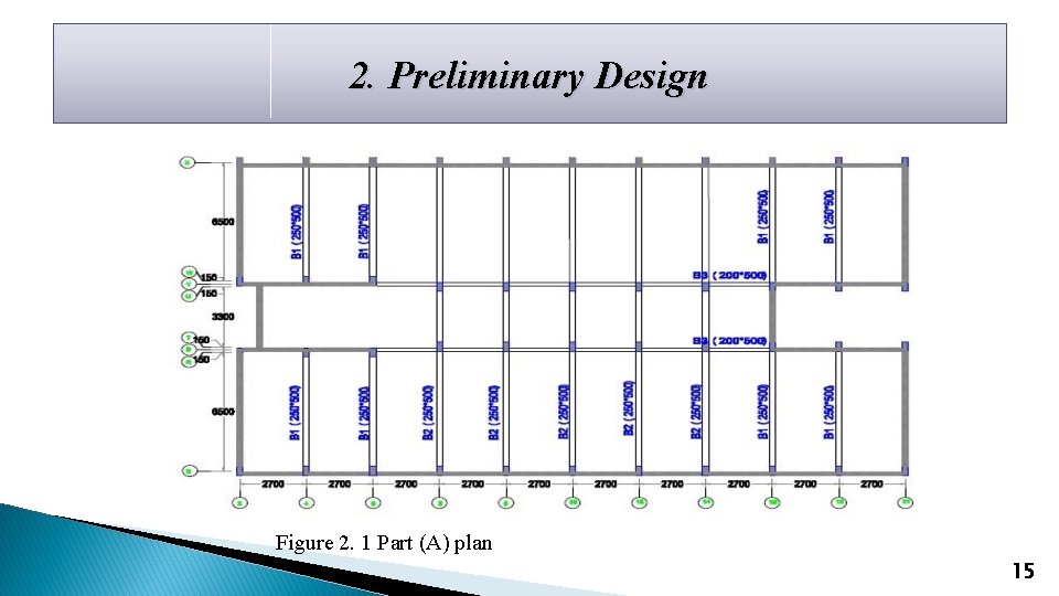 2. Preliminary Design Figure 2. 1 Part (A) plan 15 