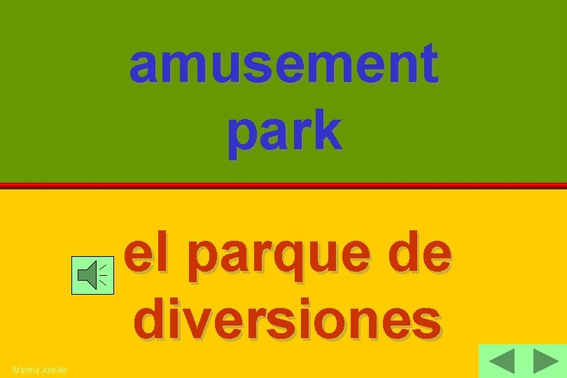 amusement park el parque de diversiones Martha Abeille 