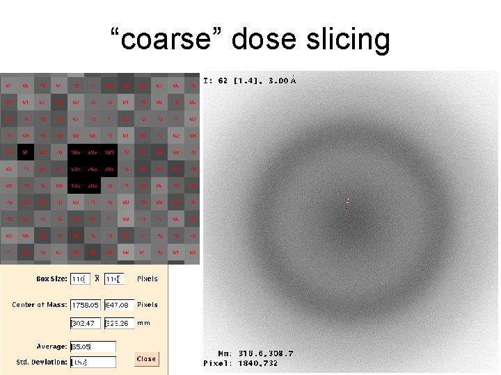 “coarse” dose slicing 