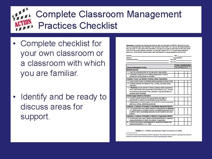 Complete Classroom Management Practices Checklist • Complete checklist for your own classroom or a