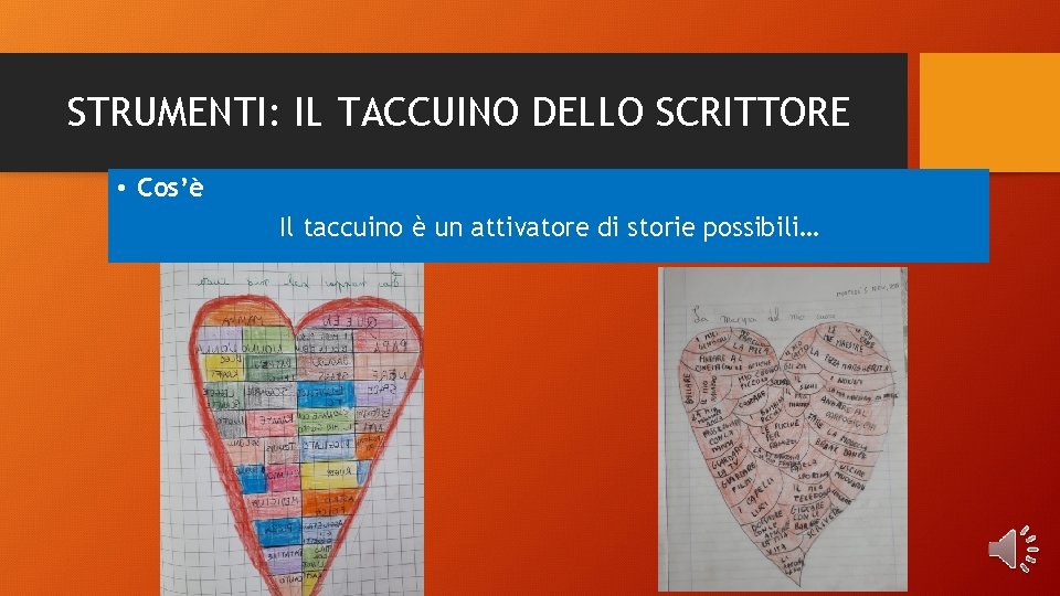 STRUMENTI: IL TACCUINO DELLO SCRITTORE • Cos’è Il taccuino è un attivatore di storie