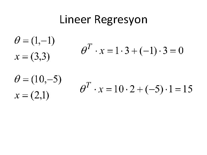 Lineer Regresyon 