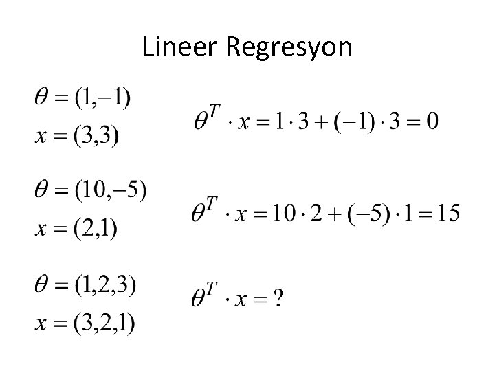 Lineer Regresyon 