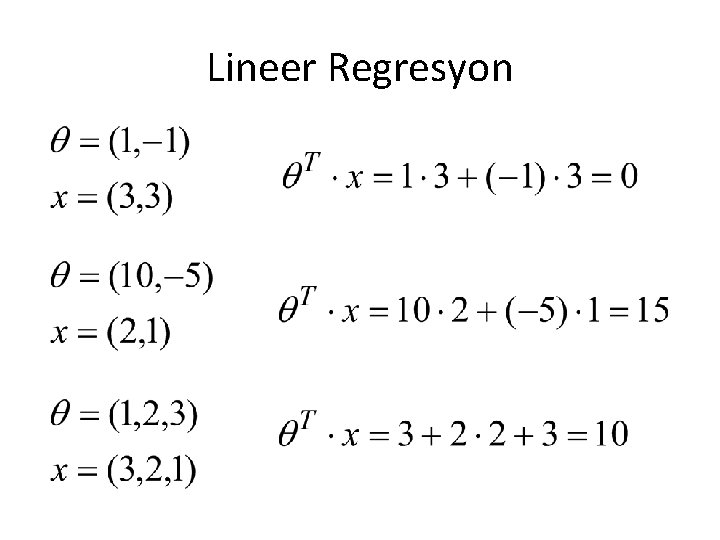 Lineer Regresyon 