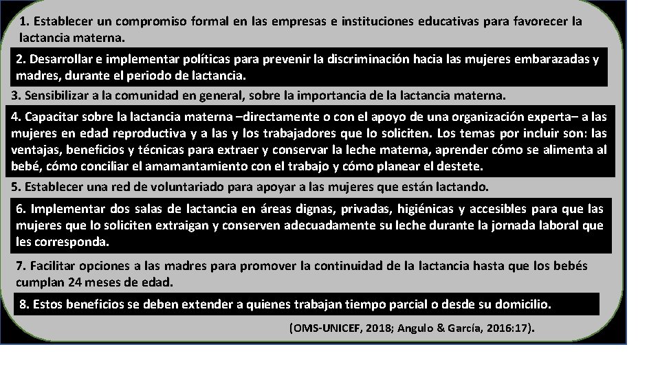 1. Establecer un compromiso formal en las empresas e instituciones educativas para favorecer la