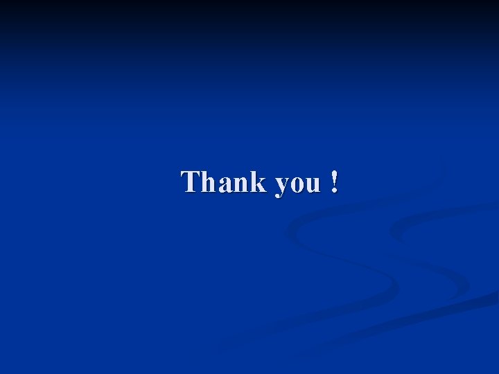 Thank you ! 