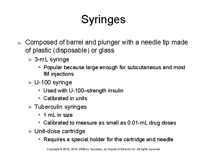 Syringes Composed of barrel and plunger with a needle tip made of plastic (disposable)