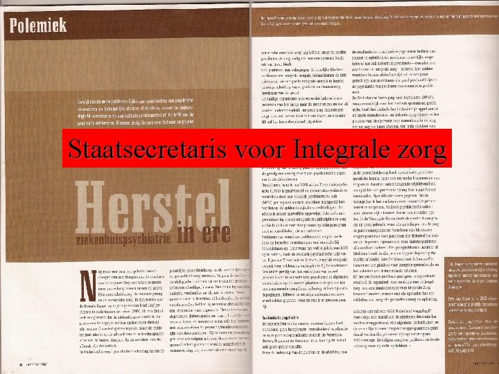 Staatsecretaris voor Integrale zorg 