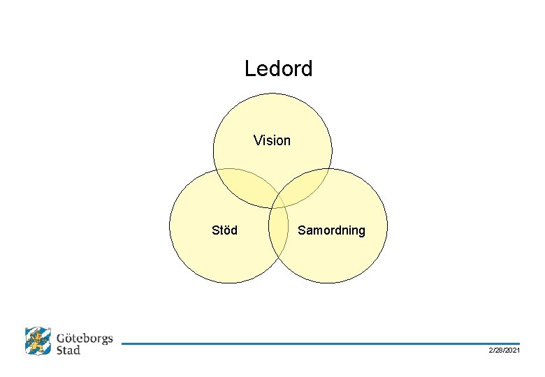 Ledord Vision Stöd Samordning 2/28/2021 