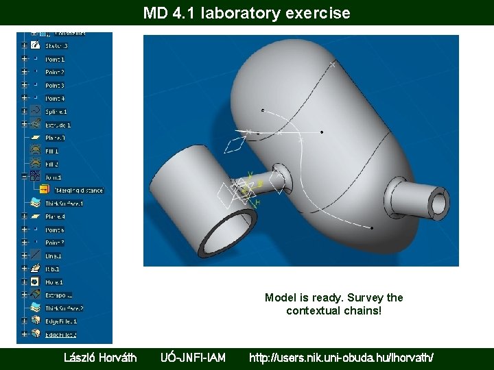 MD 4. 1 laboratory exercise Model is ready. Survey the contextual chains! László Horváth