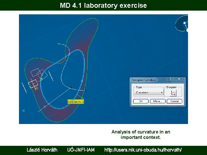 MD 4. 1 laboratory exercise Analysis of curvature in an important context. László Horváth