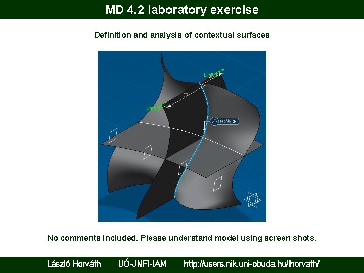 MD 4. 2 laboratory exercise Definition and analysis of contextual surfaces No comments included.