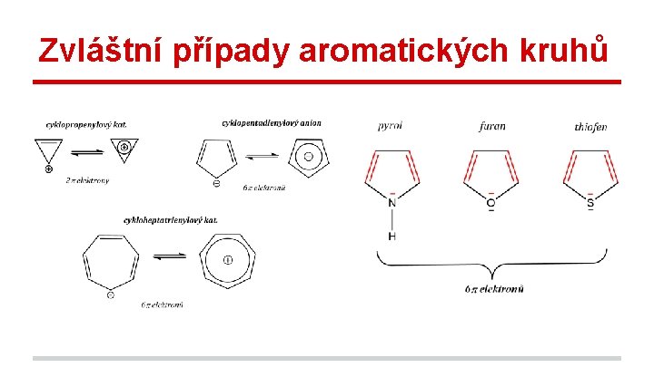 Zvláštní případy aromatických kruhů 