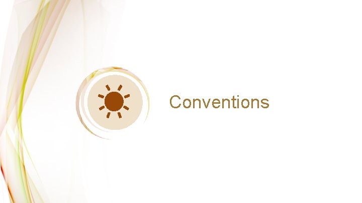 Conventions 