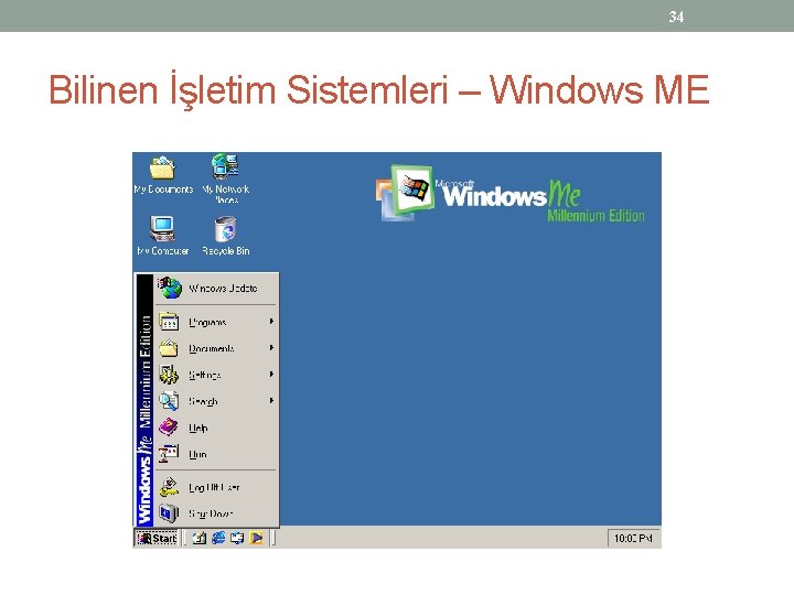 34 Bilinen İşletim Sistemleri – Windows ME 