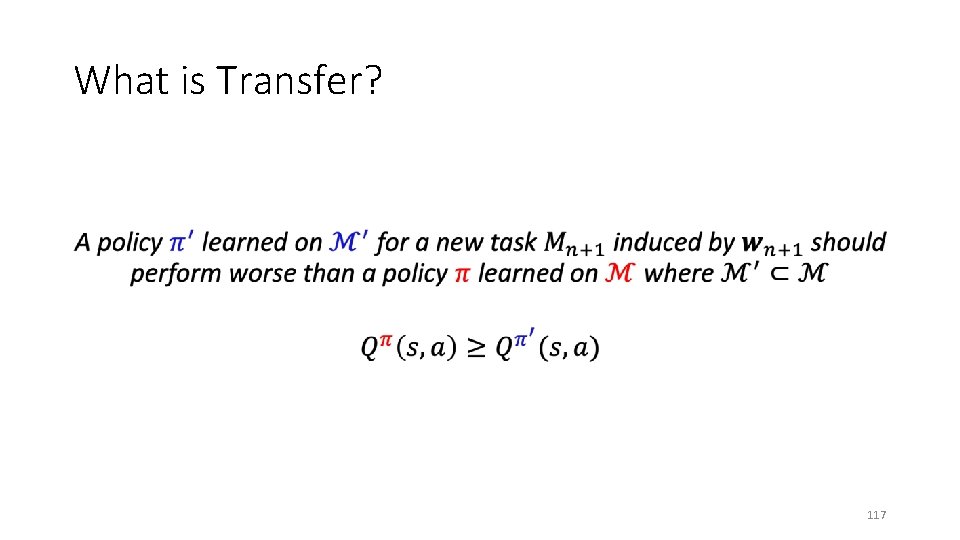 What is Transfer? • 117 