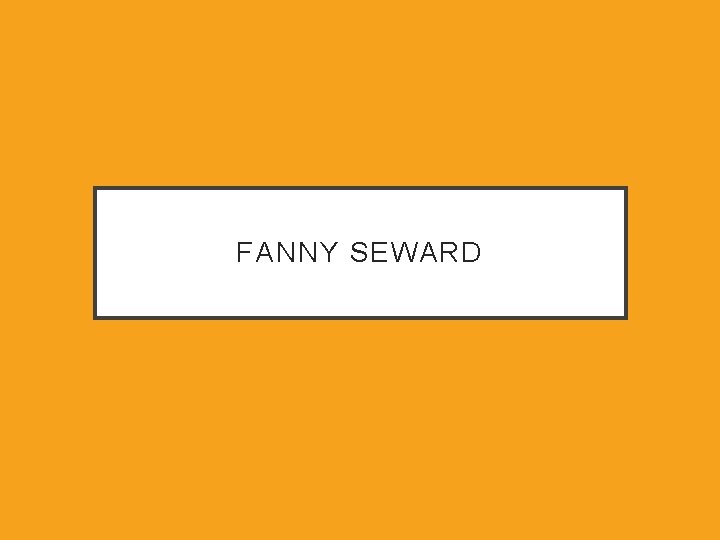 FANNY SEWARD 