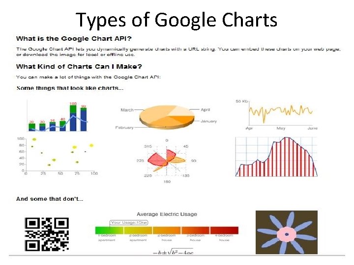 Types of Google Charts 