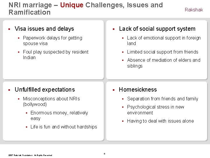 NRI marriage – Unique Challenges, Issues and Ramification § § Visa issues and delays