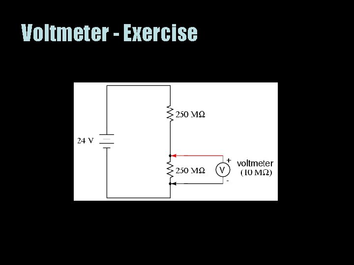 Voltmeter - Exercise 