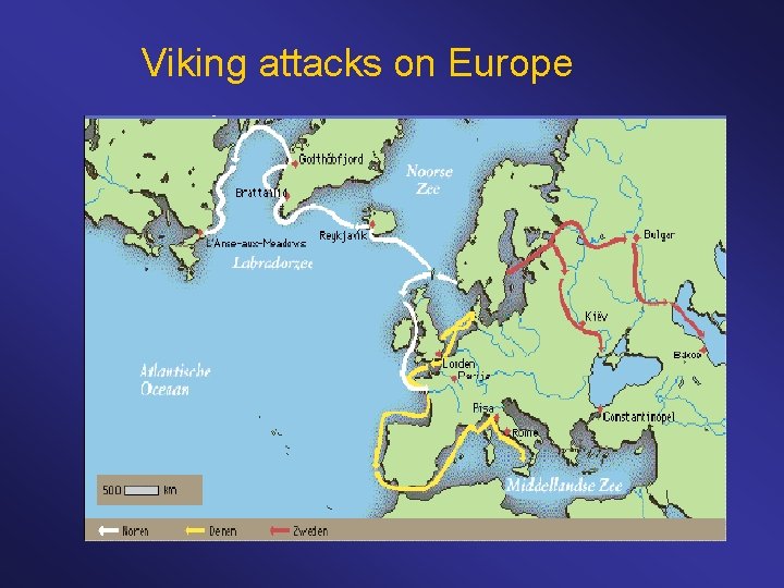 Viking attacks on Europe 