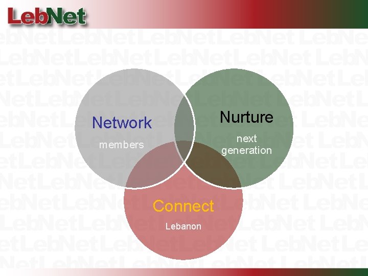 Nurture Network next generation members Connect Lebanon 