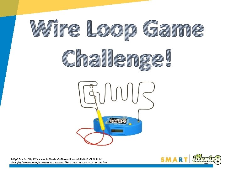 Wire Loop Game Challenge! Image Source: https: //www. amazon. co. uk/Guinness-World-Records-Automatic. Timer/dp/B 00504 AV