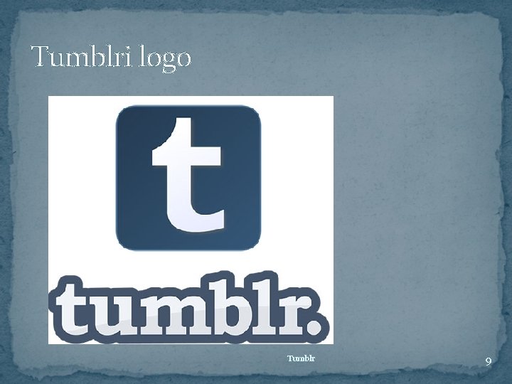 Tumblri logo Tumblr 9 