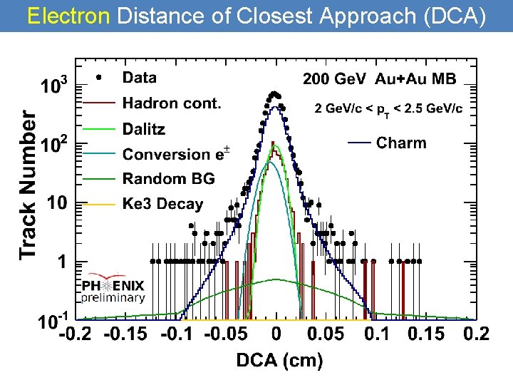Electron Distance of Closest Approach (DCA) 