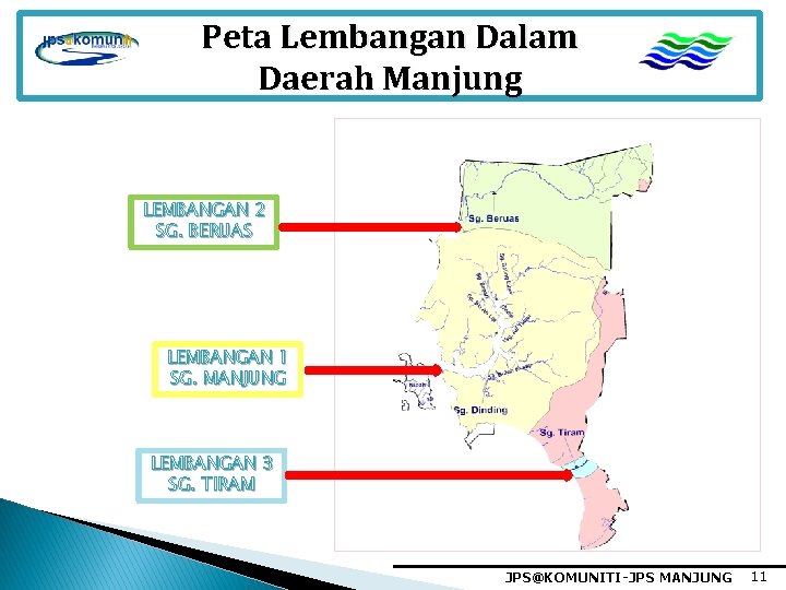 Peta Lembangan Dalam Daerah Manjung LEMBANGAN 2 SG. BERUAS LEMBANGAN 1 SG. MANJUNG LEMBANGAN