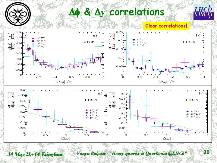 Df & Dy correlations Clear correlations! 30 May 2 k+14 Tsinghua Vanya Belyaev: "Heavy