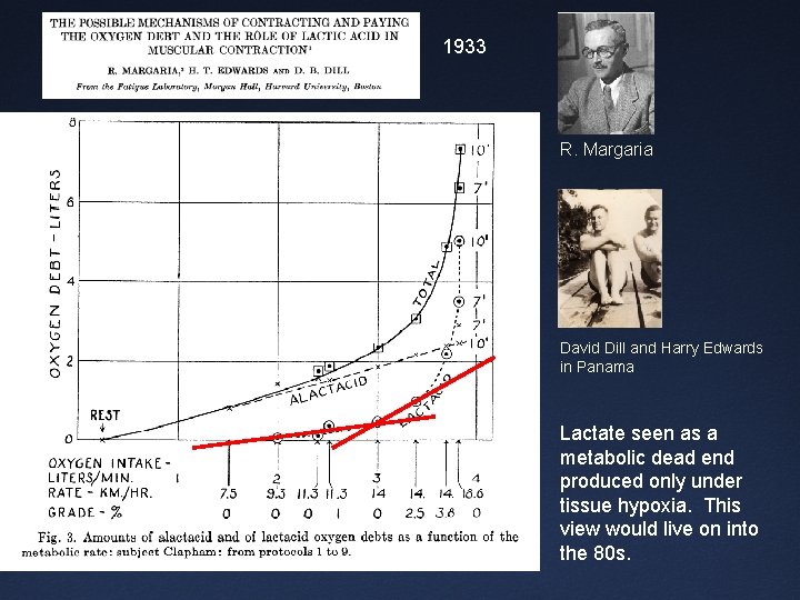 1933 R. Margaria David Dill and Harry Edwards in Panama Lactate seen as a