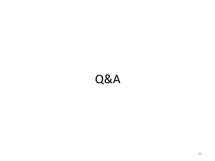 Q&A 11 