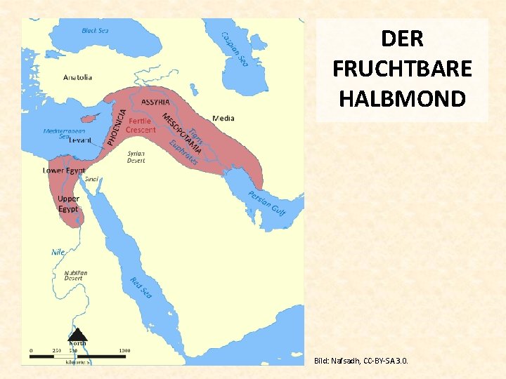 DER FRUCHTBARE HALBMOND Bild: Nafsadh, CC-BY-SA 3. 0. 