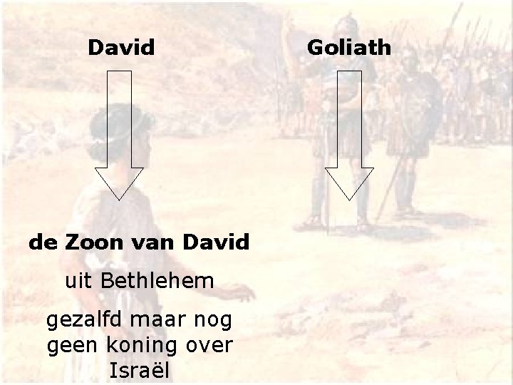 David de Zoon van David uit Bethlehem gezalfd maar nog geen koning over Israël