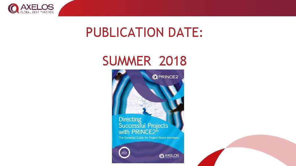 PUBLICATION DATE: SUMMER 2018 INTERNAL 