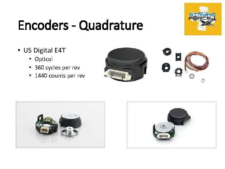 Encoders - Quadrature • US Digital E 4 T • Optical • 360 cycles