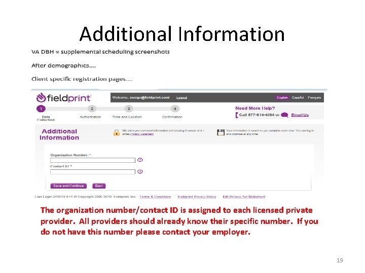 Implementation of the Fieldprint Process for DBHDS Licensed