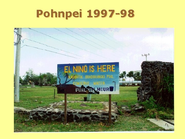 Pohnpei 1997 -98 