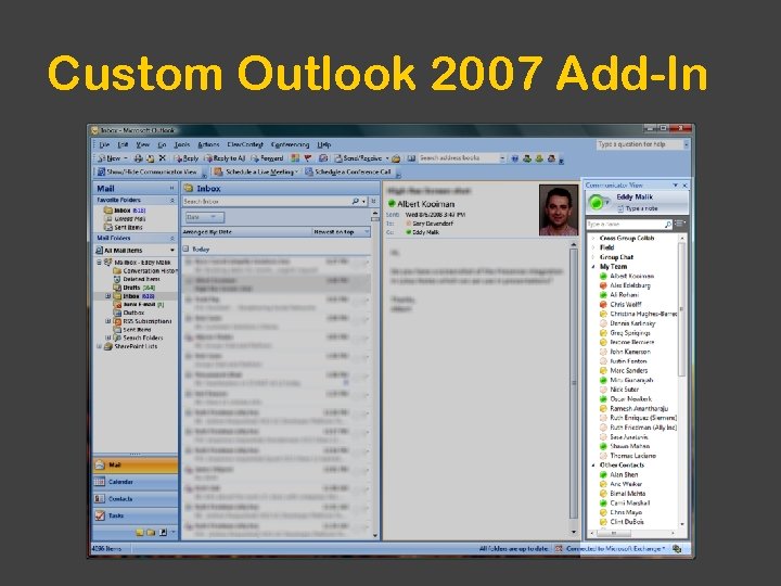 Custom Outlook 2007 Add-In 