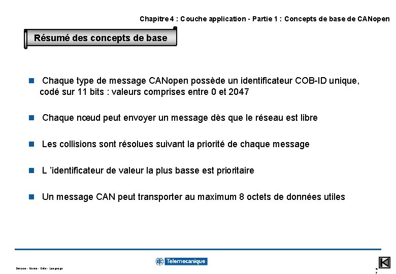 Chapitre 4 : Couche application - Partie 1 : Concepts de base de CANopen