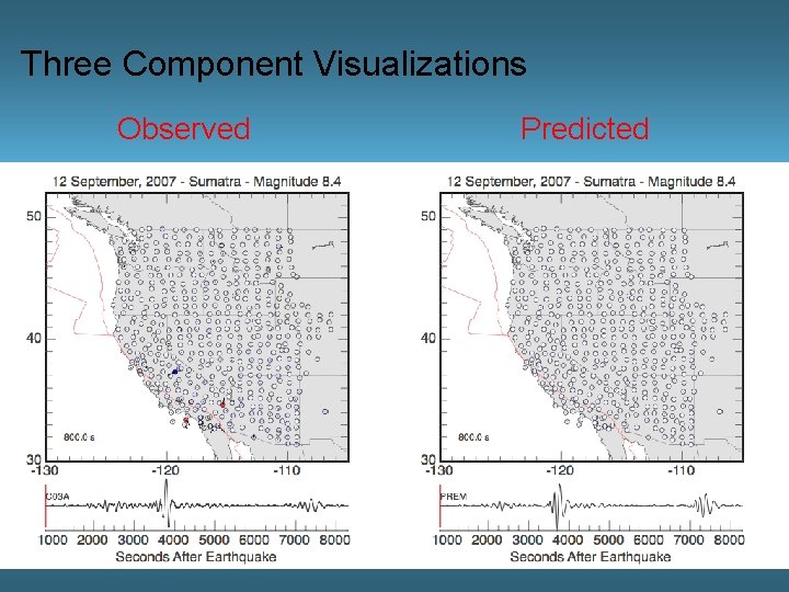 Three Component Visualizations Observed Predicted 