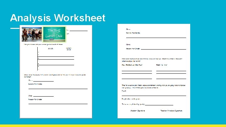 Analysis Worksheet 