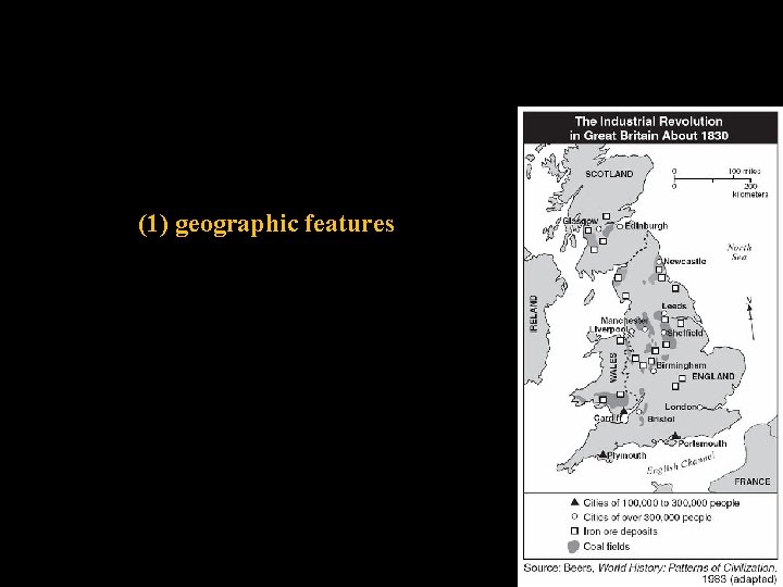 (1) geographic features 