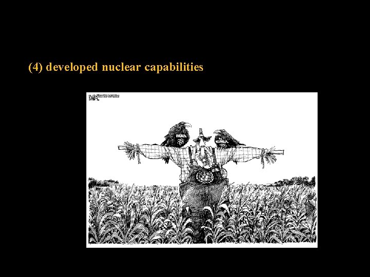 (4) developed nuclear capabilities 
